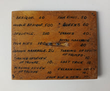Load image into Gallery viewer, Antique Royal Bezique Register Score Counters Wooden Card Game Scorers Pair
