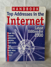 Load image into Gallery viewer, Handbook of top addresses in the internet Year 2000 Edition Rare Vintage Book
