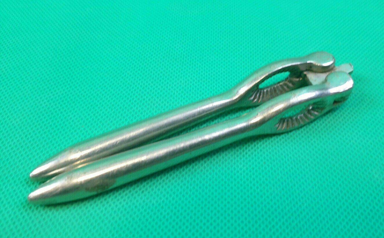 Vintage Chromed Steel Metal Nut Cracker