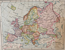 Load image into Gallery viewer, 2 x Vintage Printed Maps Of Europe and Africa, Stanley Gibbons Ltd, Book Plate, Old Book Plates
