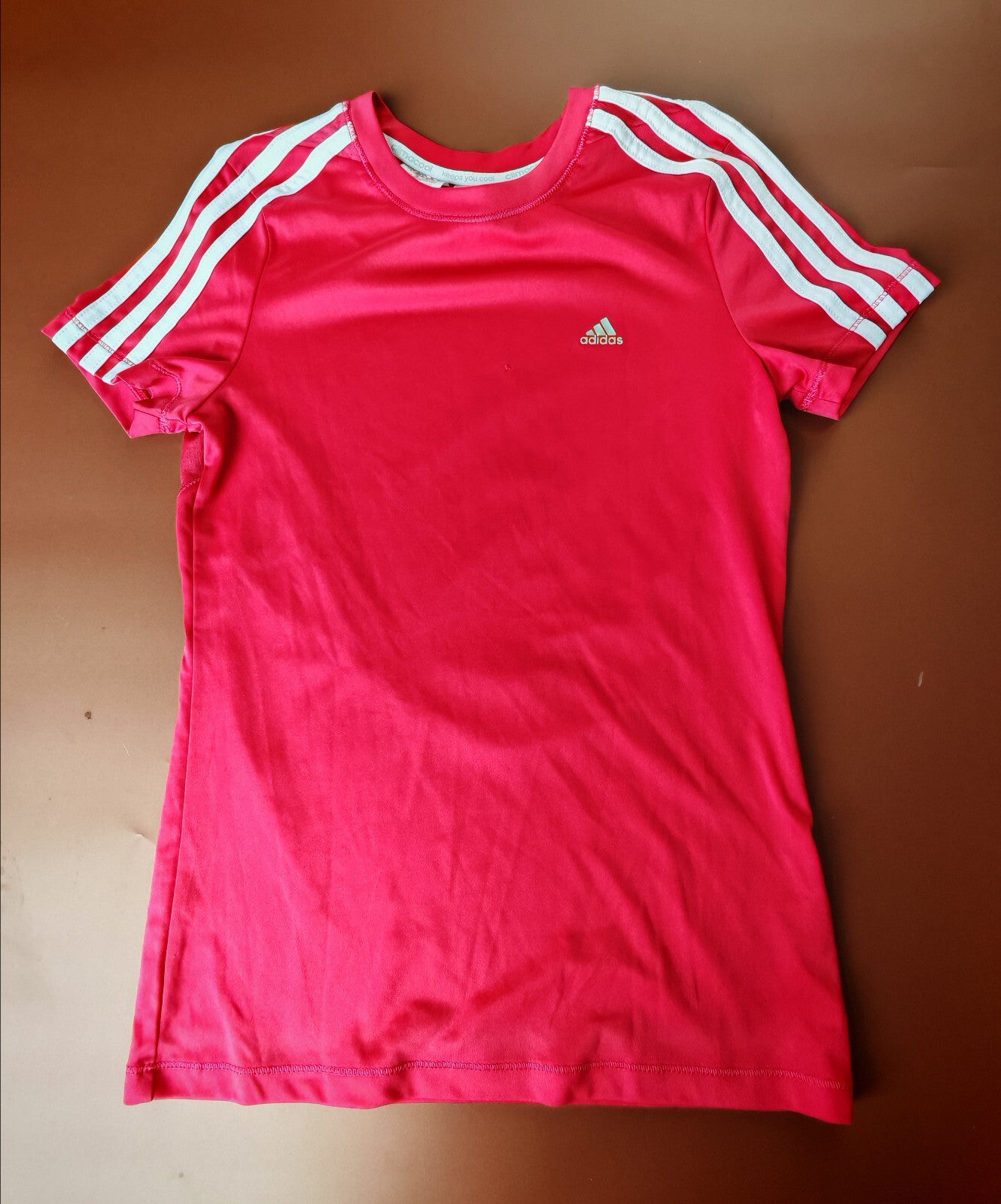 Adidas ClimaCool Pink Girls T-Shirt Size 13-14Y Large – Used