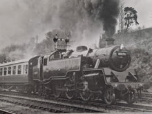 Load image into Gallery viewer, Black White Photo Locomotive Steam Engine BR Standard Class 4 No. 80079 W.A Sharman
