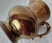 Load image into Gallery viewer, Beautiful Vintage Copper Lusterware Cream Pitcher Copper Luster Creamer Grandma's Kitchen Cottag
