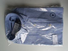 Load image into Gallery viewer, ONLY &amp; SONS Men's Blue White Striped Oxford Shirt Size S Long Sleeve New
