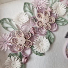 Load image into Gallery viewer, Handmade Cute Paper Quilling Art Unique Design Wall Art Picture frame Flower
