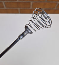 Load image into Gallery viewer, Vintage wire whisk egg beater with red plastic handle , Retro hand mixer Old kitchen handy tool Summ
