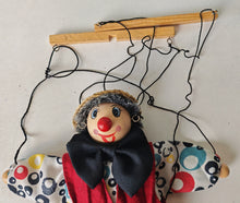 Load image into Gallery viewer, Vintage Handmade Clown Marionette Puppet - Collectible
