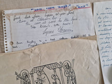 Load image into Gallery viewer, 9 x vintage ephemera: Religious  Paper, Hand Written Poems, Old letter, Old Advert, Signatures on ol
