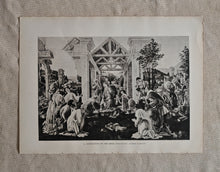 Load image into Gallery viewer, Vintage Double-Sided Book Plate , Adoration of the Magi &amp; Self-Portrait Detail
