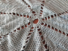Load image into Gallery viewer, 2 x Rare Crochet Doily Ornamental Round Table Place Mats , Blue Colour  Retro
