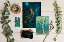 Load image into Gallery viewer, Blue Fairy Junk Journal Pack – Enchanted Underwater Theme | PNG &amp; PDF Files | Instant Digital Download
