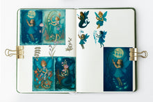 Load image into Gallery viewer, Blue Fairy Junk Journal Pack – Enchanted Underwater Theme | PNG &amp; PDF Files | Instant Digital Download
