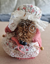 Load image into Gallery viewer, Vintage Handmade wolf granny doll pin needle cushion
