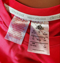 Load image into Gallery viewer, Adidas ClimaCool Pink Girls T-Shirt Size 13-14Y Large – Used
