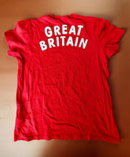 Load image into Gallery viewer, Adidas Team GB Olympic T-Shirt Unisex Size L Red Trefoil Logo Great Britain
