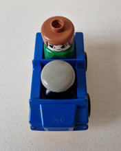 Load image into Gallery viewer, Vintage Lego Duplo set, blue car, man driver / woman passenger, 3 piece set, vintage toys, original,
