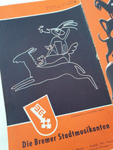 Load image into Gallery viewer, Vintage Tourist / Musical Theatre Guide Die Bremer Stadtmusikanten (Town Musicians of Bremen) , Holi
