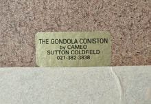 Load image into Gallery viewer, Vintage Print Picture In Wooden Frame: The Gondola Coniston By Cameo Sutton Coldfield Dennis Harper
