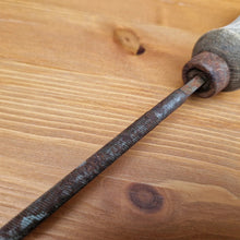 Load image into Gallery viewer, Vintage Round File Tool with Turned Wood Wooden Handle 24.8cm Long
