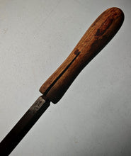 Load image into Gallery viewer, Vintage Flat Tapered Hand File with Wooden Handle – 27.5cm Long – Used
