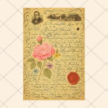 Load image into Gallery viewer, Vintage Floral Junk Journal Pages – 8 Printable Botanical Ephemera Sheets – Instant Download, PDF &amp; JPEG

