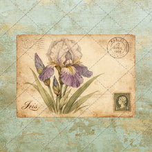 Load image into Gallery viewer, Vintage Floral Postcards PNG – Antique Botanical Ephemera Set Shabby Chic Flower Post Card Images, Printable Junk Journal, Scrapbooking
