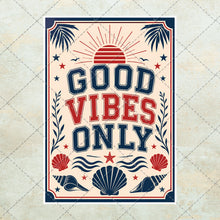 Load image into Gallery viewer, 20 Good Vibes Only Prints, Retro 70s Wall Art Poster Bundle, A4 Digital Download
