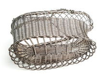 Load image into Gallery viewer, Vintage Aluminum Woven Metal Wire Basket for flowers, candy, sweets, small fruits, etc

