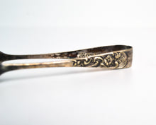 Load image into Gallery viewer, Vintage EPNS UMC &amp; S A1 Silver Plate Sugar / Ice Tongs , Ornate Flower Design Handle, Collectors Item Vintage
