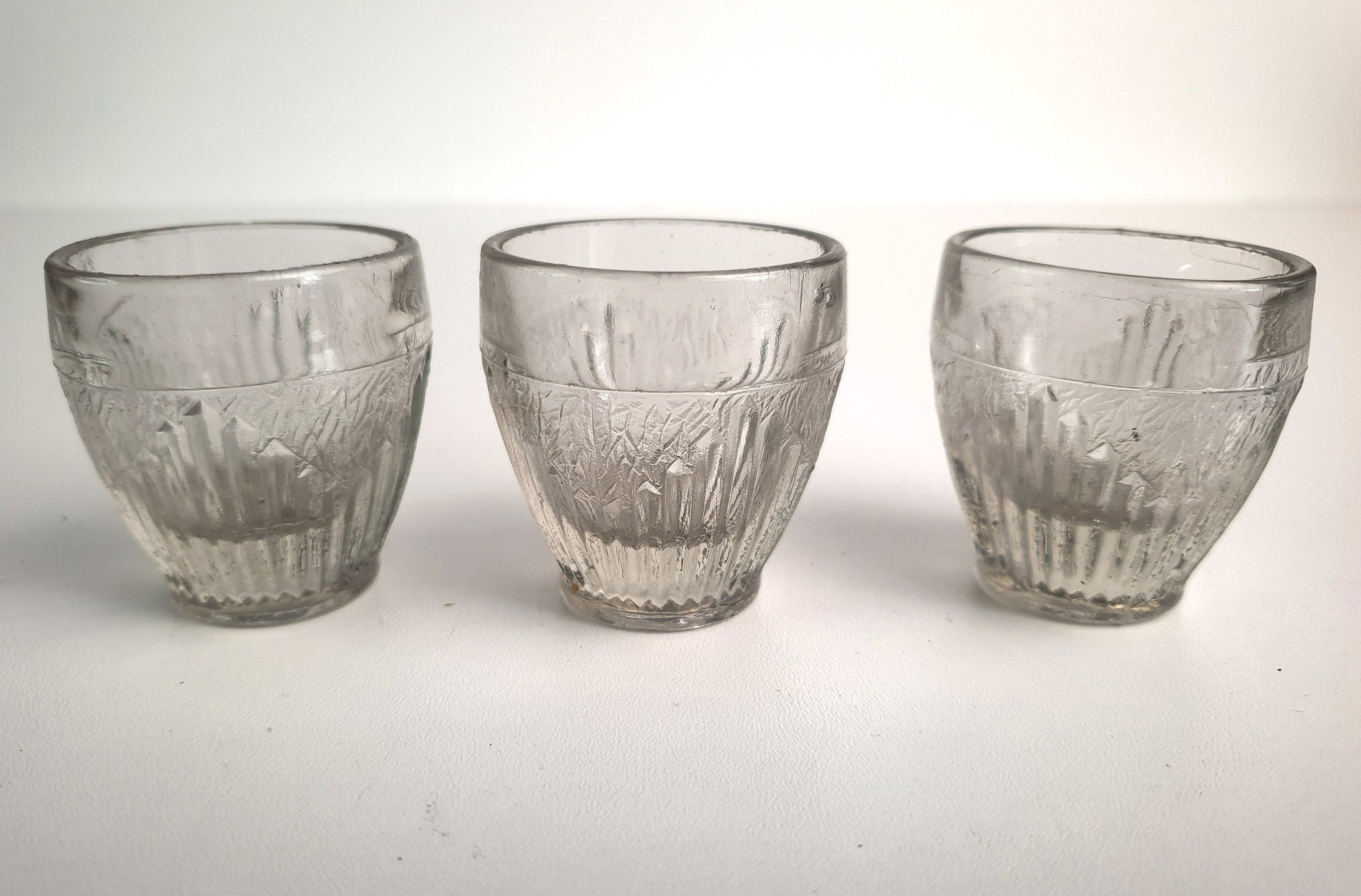 3 X Vintage Shot Liqueur Glasses,  Retro Kitchenalia