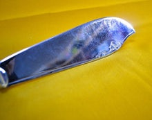 Load image into Gallery viewer, Antique / vintage Silver plated fish serving knife &amp; fork, Cream Plastic Handle
