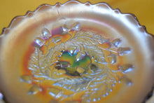 Load image into Gallery viewer, Amethyst Fenton Acorns Pattern Carnival Glass 6” Nut Bowl Vgc
