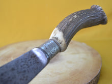 Load image into Gallery viewer, Vintage WM A Rogers Stag Horn Handle Kitchen Knife – 39cm Antique Chef Ware, Collectible Kitchen Tool
