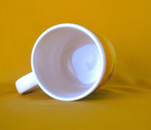 Load image into Gallery viewer, Heebah Florida Sunset &amp; Palm Tree Coffee / Tea Mug, Ceramic, Orange Yellow and Black Colour

