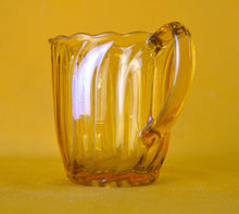 Load image into Gallery viewer, Vintage  Retro amber brown Glass Milk Jug Pitcher, 9.4cm tall, Kitchenalia
