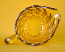 Load image into Gallery viewer, Vintage  Retro amber brown Glass Milk Jug Pitcher, 9.4cm tall, Kitchenalia
