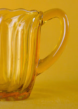 Load image into Gallery viewer, Vintage  Retro amber brown Glass Milk Jug Pitcher, 9.4cm tall, Kitchenalia
