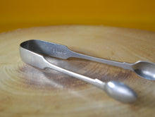 Load image into Gallery viewer, Silver Plated Sugar Tongs BP Mark Britannia Plate Maker Mark
