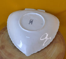 Load image into Gallery viewer, Vintage Carlton Ware Apple Blossom pale green leaf shaped bowl dish 24 cm

