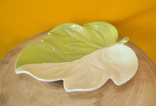 Load image into Gallery viewer, Vintage Retro Carlton Ware Australian Design Green &amp; White Leaf-Shaped Pin Dish
