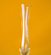 Load image into Gallery viewer, Art Glass Bud Vase Trumpet Posy Green Bubble Mid Century Modern 1960s
