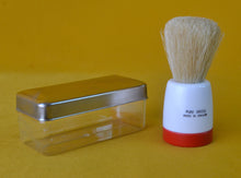 Load image into Gallery viewer, Vintage Boots Brand Mens Grooming Set in Travel Display Case, Brush, Shaving Stick, Plastic Holders and  Case
