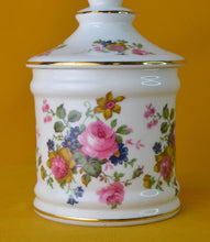 Load image into Gallery viewer, Vintage Sally Ann Bone China Jar With Lid Floral Design, Shabby Chic, Country Kitchen Kitchenalia
