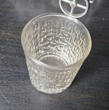 Load image into Gallery viewer, Ravenhead Siesta Vintage Bark-effect Set Glass x6 Tumbler 5oz/14cl with metal wagon caddy glass holder
