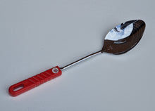 Load image into Gallery viewer, Probus Vintage Measuring Spoon, Red Plastic Handle, Made In England
