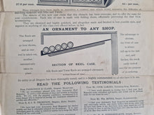 Load image into Gallery viewer, Vintage Advert Page for S &amp; J Watts and Co Manchester Haberdashery Deparment, The Automatic Reel Repeater Counter Case
