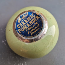 Load image into Gallery viewer, Ye Olde Ceramic Pomander, Aidees of Torquay Bovey Tracey Devon Rose Flower Pomander, Closet &amp; Drawer Sachet from England
