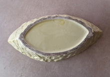 Load image into Gallery viewer, Vintage Boat Shape Brush Yellow Ceramic Planter Mid Century Indoor Outdoor Pottery Vase
