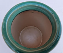 Load image into Gallery viewer, Vintage Green Stoneware Ceramic Jar Handmade Blend Of Provincial Flowers &amp; Herbs No Lid
