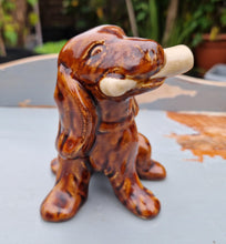 Load image into Gallery viewer, Vintage 1960s French Cazanove Spaniel Dog Decanter Figurine
